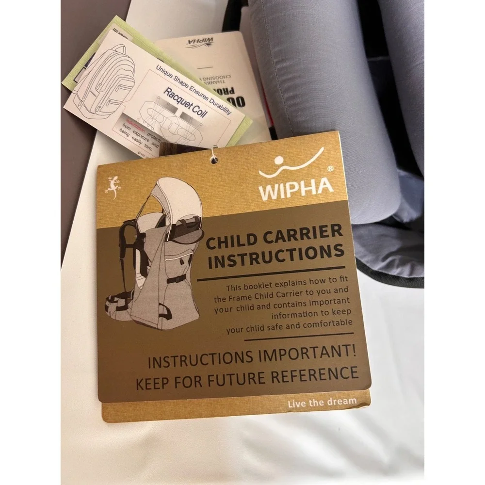 $189 WIPHA Baby Backpack Carrier Ergonomic Child Carrier HikingSun Canopy Folds